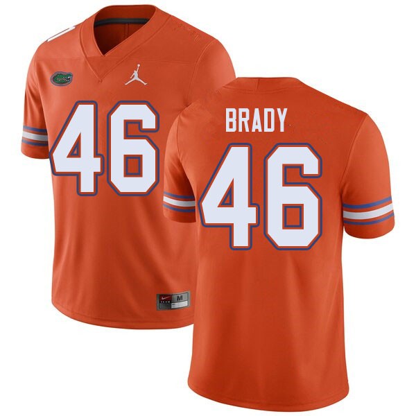 Jordan Brand Men #46 John Brady Florida Gators College Football Jersey Orange